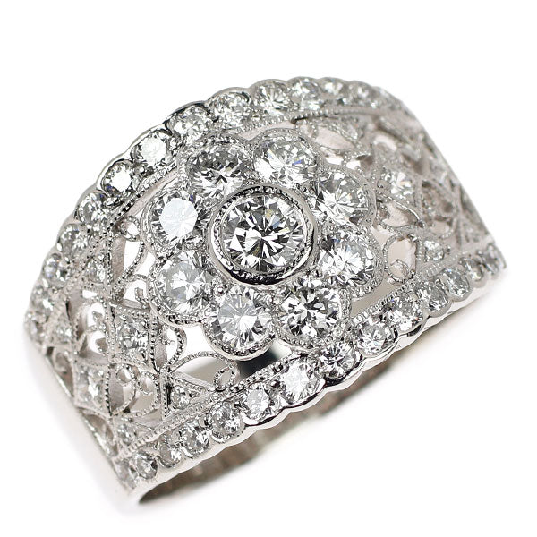 ポンテヴェキオ Pt900 ダイヤモンド リング 1.50ct フラワー
