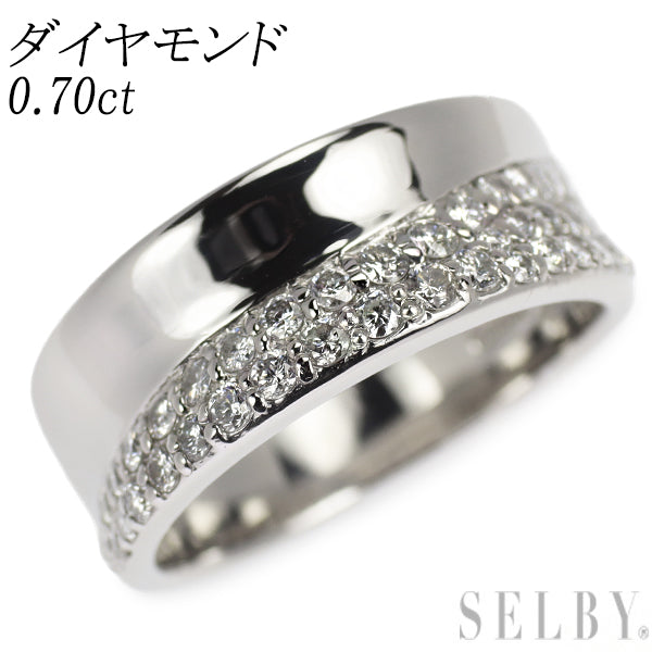 Pt900 ダイヤモンド リング 0.70ct