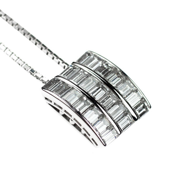 Pt ダイヤモンド ペンダントネックレス 2.51ct
