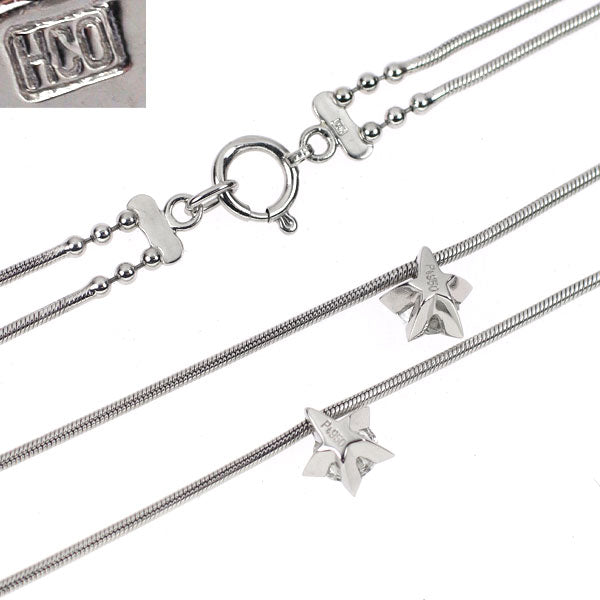 平和堂貿易 Pt ダイヤモンド ペンダントネックレス 0.609ct 2連 スター  