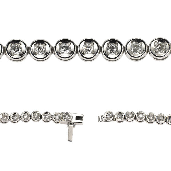 Pt850 ダイヤモンド ブレスレット 1.00ct テニス