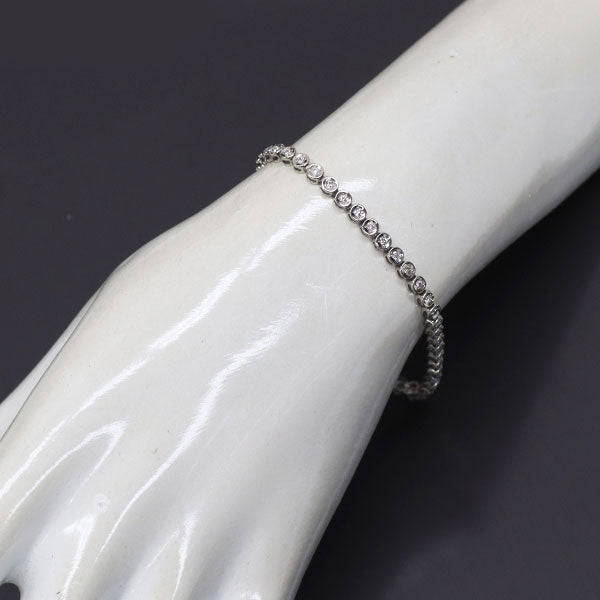 Pt850 ダイヤモンド ブレスレット 1.00ct テニス