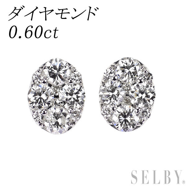 K18WG ダイヤモンド ピアス 0.60ct — セルビーオンラインストア K18WG ダイヤモンド ピアス 0.60ct — セルビーオンラインストア