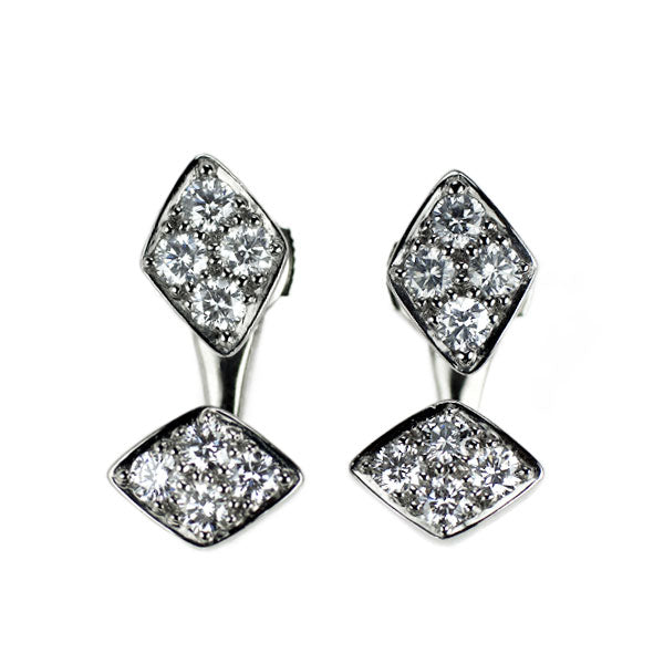 Pt900 ダイヤモンド ピアス 0.856ct
