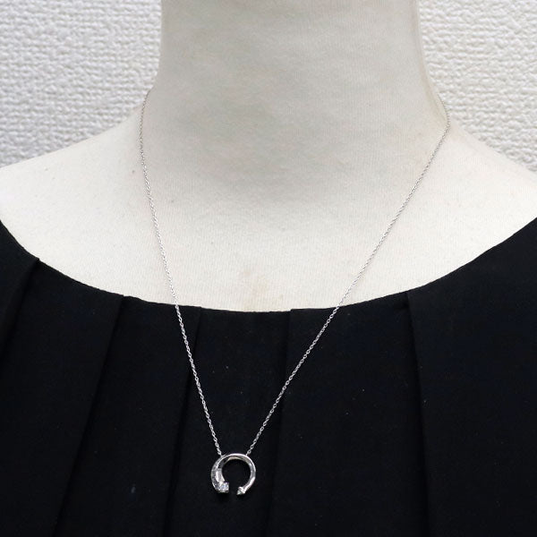 フォーエバーマーク K18WG ダイヤモンド ペンダントネックレス
