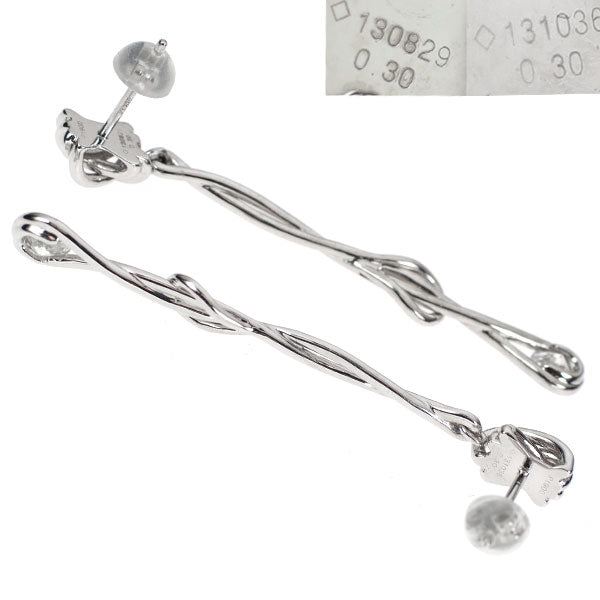 フォーエバーマーク Pt900 ダイヤモンド ピアス 0.60ct G SI1 VG エンコルディア 《セルビー銀座店》【中古】