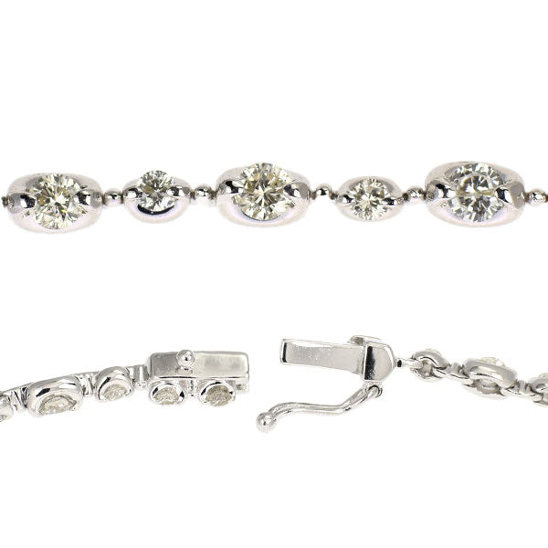K18WG ダイヤモンド テニスブレスレット 2.00ct