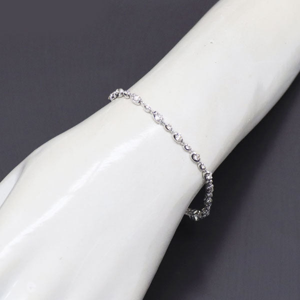 K18WG ダイヤモンド テニスブレスレット 2.00ct
