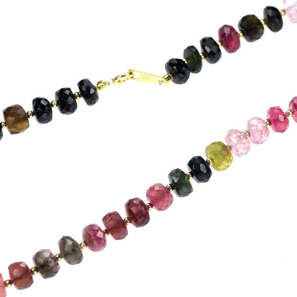 K18YG トルマリン ネックレス 100.00ct
