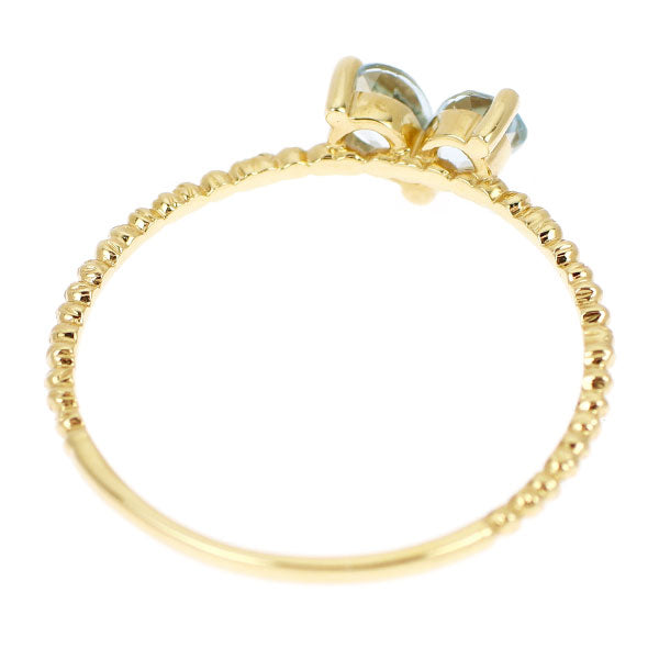 K18YG ブルートパーズ リング 0.24ct