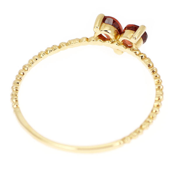 K18YG ガーネット リング 0.36ct