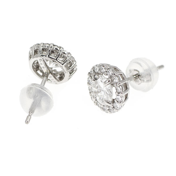 新品 Pt900/Pt950 ダイヤモンド ピアス 0.717ct G/F SI1/SI2