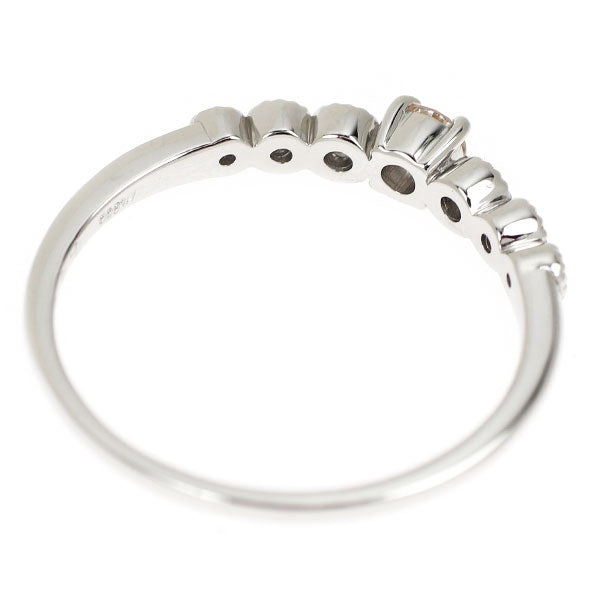 新品 Pt950 天然ピンク/ カラーレス ダイヤモンド リング 0.101ct LP SI1 D0.06ct 【エスコレ】