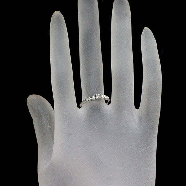 新品 Pt950 天然ピンク/ カラーレス ダイヤモンド リング 0.101ct LP SI1 D0.06ct 【エスコレ】