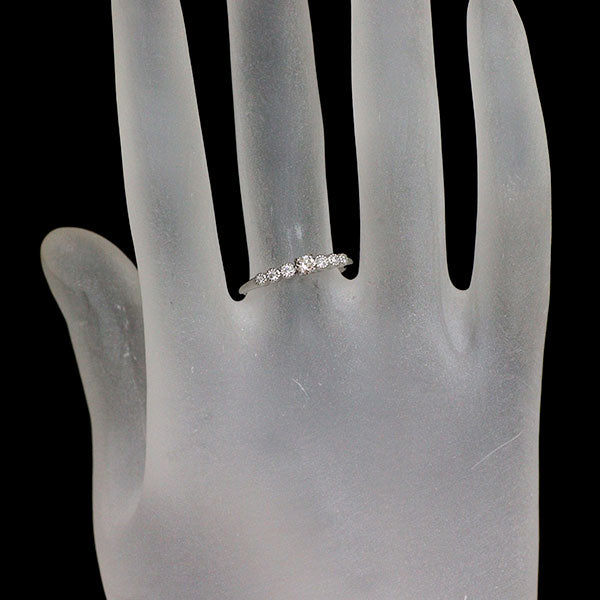 新品 Pt950 天然ピンクイヤモンド リング 0.098ct LP SI2 D0.06ct 【エスコレ】