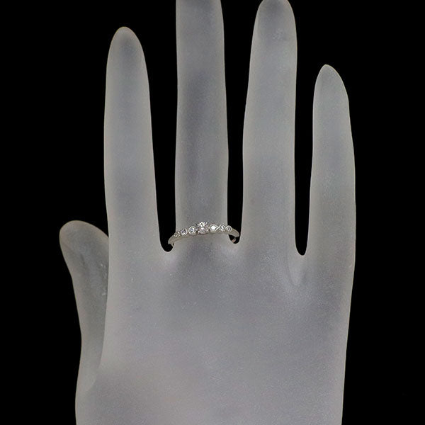 新品 希少 Pt950 天然ピンクダイヤモンド リング 0.125ct VLP I1 D0.06ct【エスコレ】