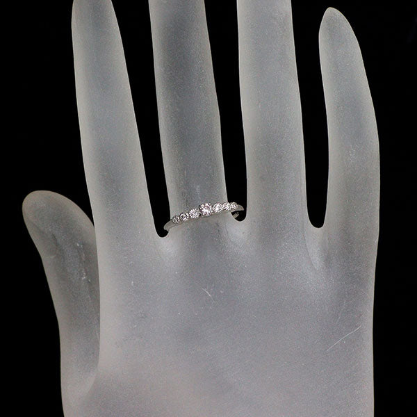 新品 Pt950 天然ピンク ダイヤモンド リング 0.103ct VLP I1 D0.06ct 【エスコレ】