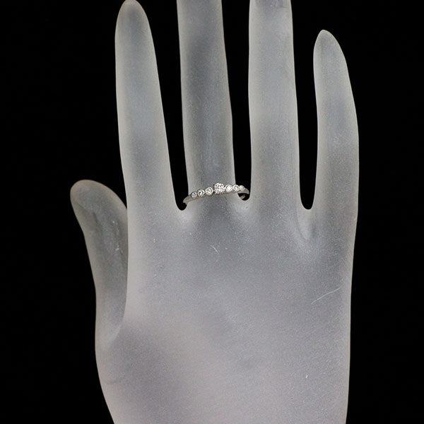 新品 Pt950 天然ピンクダイヤモンド リング 0.095ct LP SI1 D0.06ct 【エスコレ】