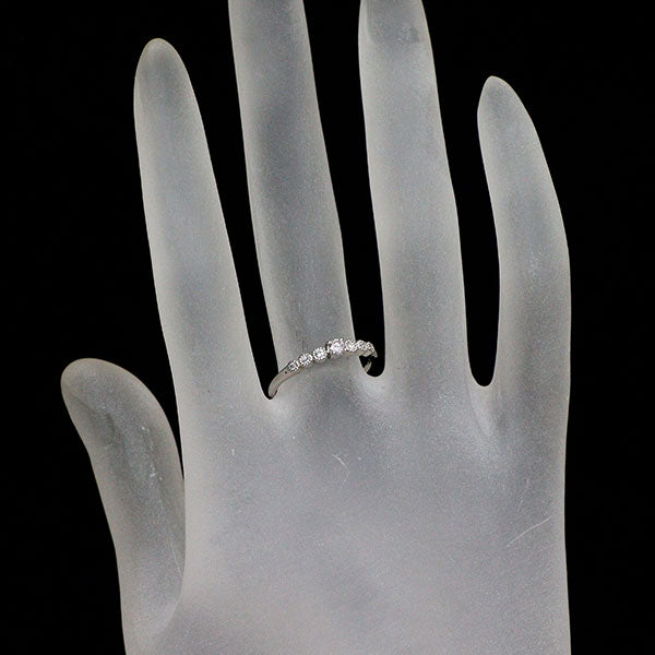 新品 Pt950 天然ピンク ダイヤモンド リング 0.096ct VLPP I1 D0.06ct【エスコレ】