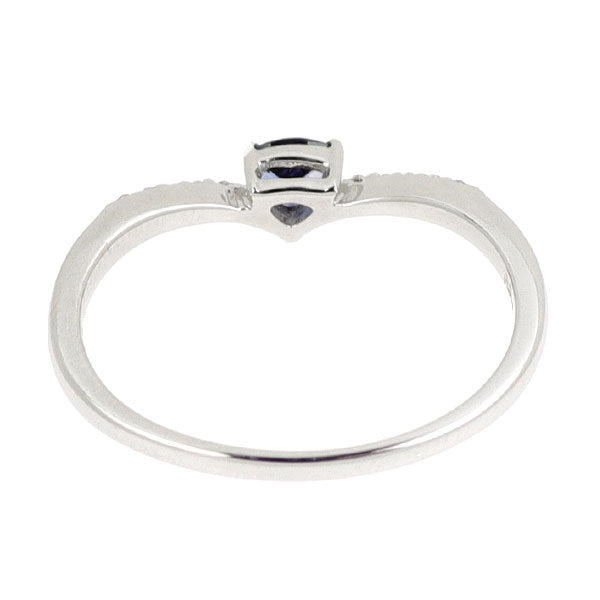 新品 Pt950 アメリカ サンベニト産ベニトアイト ダイヤモンド リング 0.146ct D0.04ct 【エスコレ】