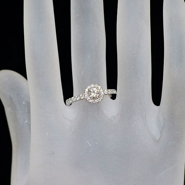 新品 Pt950 ダイヤモンド リング 0.330 D IF 3EX D0.32ct 【エスコレ】