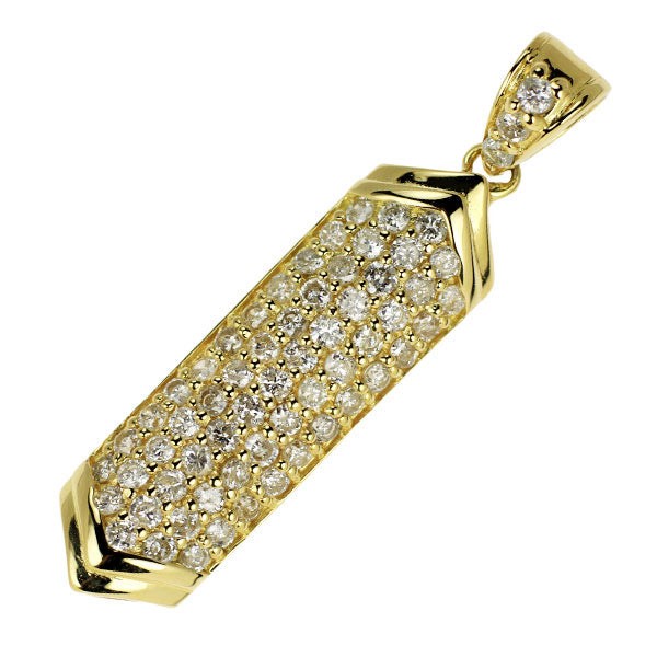 K18YG ダイヤモンド ペンダントトップ 1.00ct パヴェ — セルビー