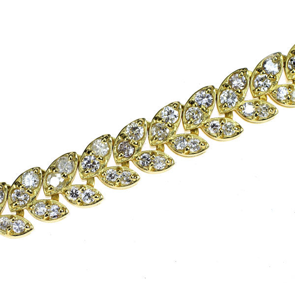 K18YG/Pt900 ダイヤモンド ブレスレット 2.87ct