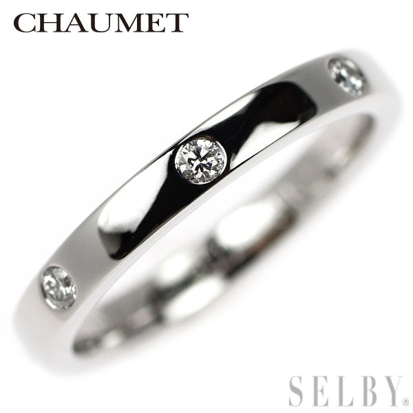 ショーメ Pt950 ダイヤモンド リング エターナルリボン 48号  