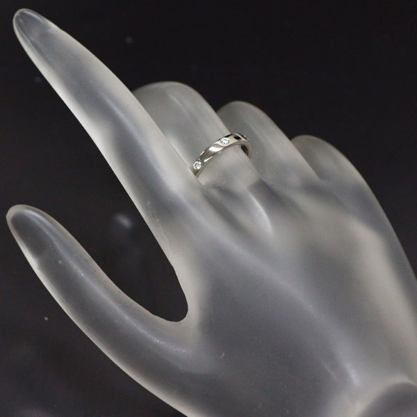 ショーメ Pt950 ダイヤモンド リング エターナルリボン 48号  