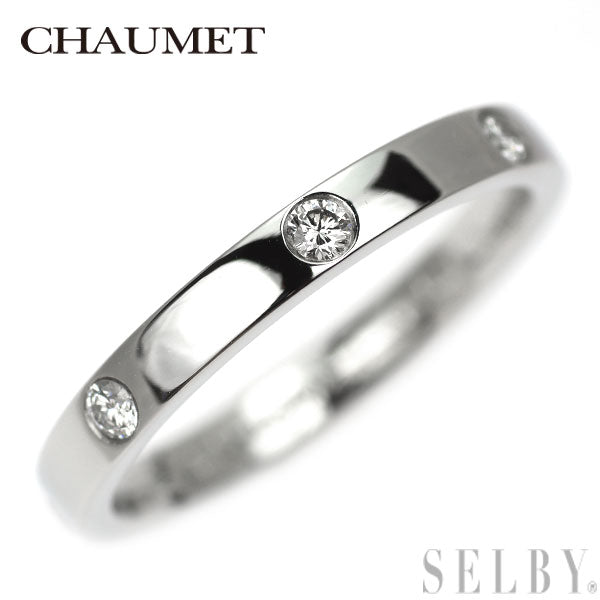 ショーメ Pt950 ダイヤモンド リング エターナルリボン 49号