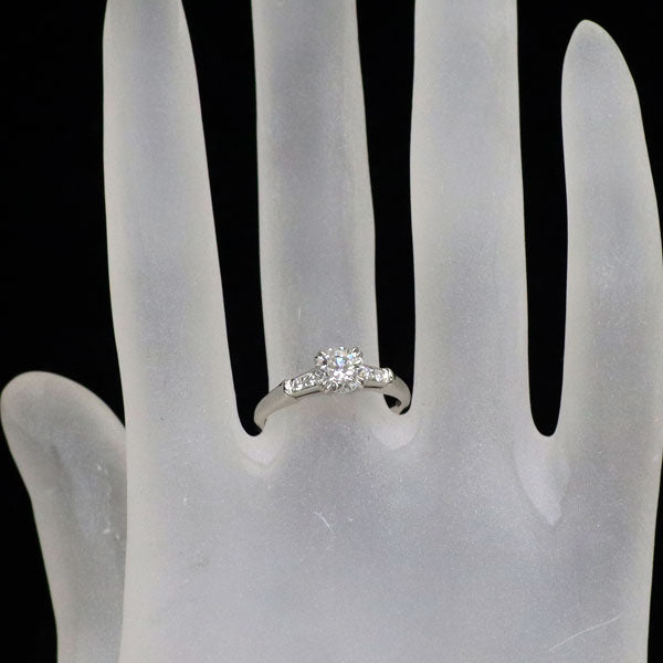 ハリーウィンストン Pt950 ダイヤモンド リング 0.70ct E VVS1 3EX トリスト 《セルビー銀座店》【中古】