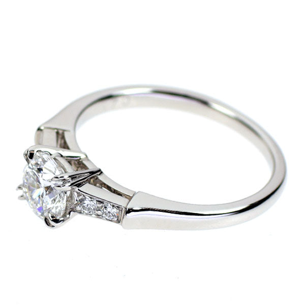 ハリーウィンストン Pt950 ダイヤモンド リング 0.70ct E VVS1 3EX トリスト 《セルビー銀座店》【中古】