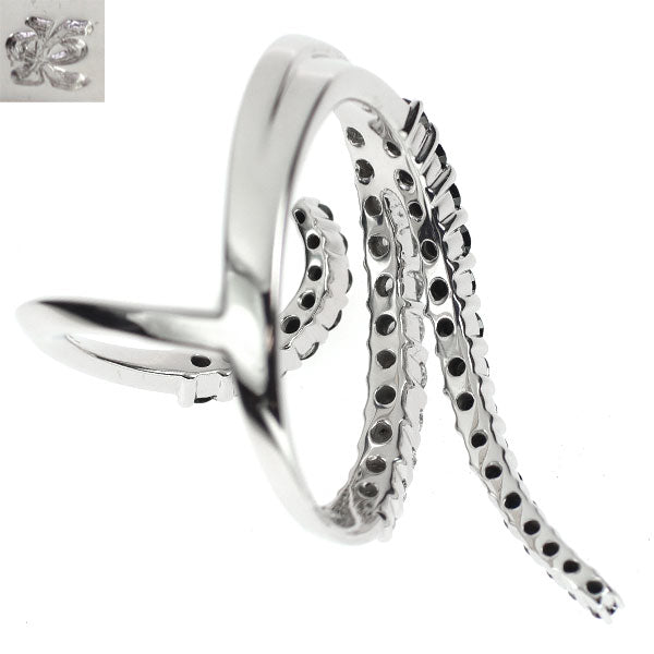 カラッチ K18WG ブラックダイヤモンド リング 1.16ct D0.85ct