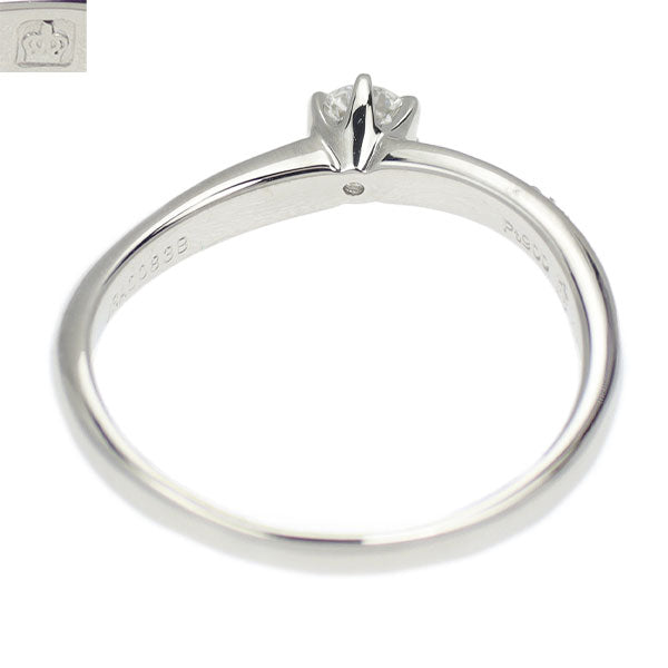 ロイヤルアッシャー Pt900 ダイヤモンド リング 0.15ct D0.05ct