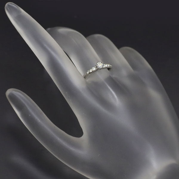 ロイヤルアッシャー Pt900 ダイヤモンド リング 0.15ct D0.05ct