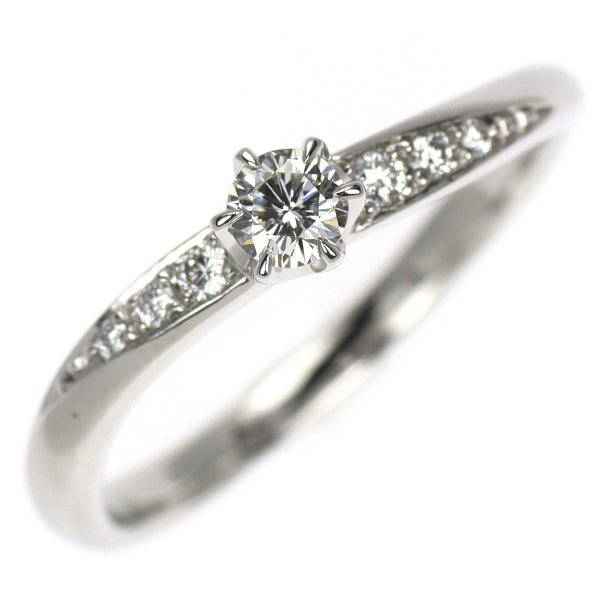 ロイヤルアッシャー Pt900 ダイヤモンド リング 0.15ct D0.05ct