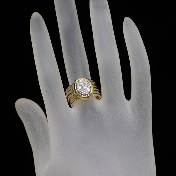 ダミアーニ K18YG/WG ダイヤモンド リング 0.26ct 10連 《セルビー銀座店》【中古】