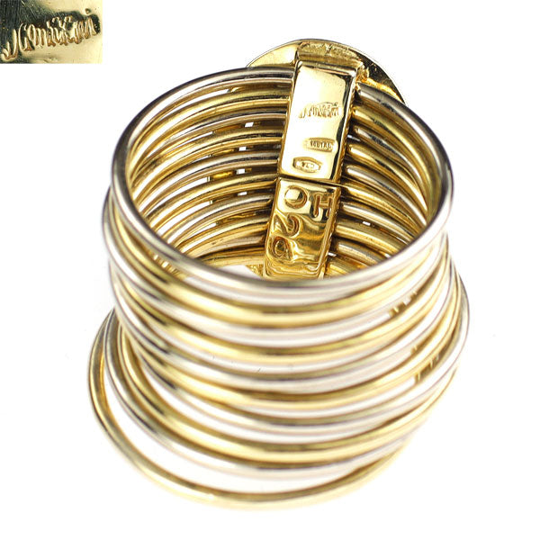 ダミアーニ K18YG/WG ダイヤモンド リング 0.26ct 10連 《セルビー銀座店》【中古】