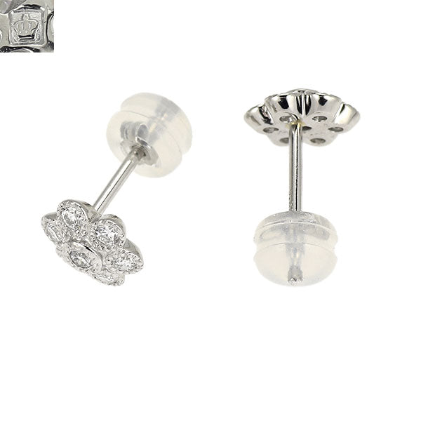 ロイヤルアッシャー Pt900 ダイヤモンド ピアス 0.28ct フラワー