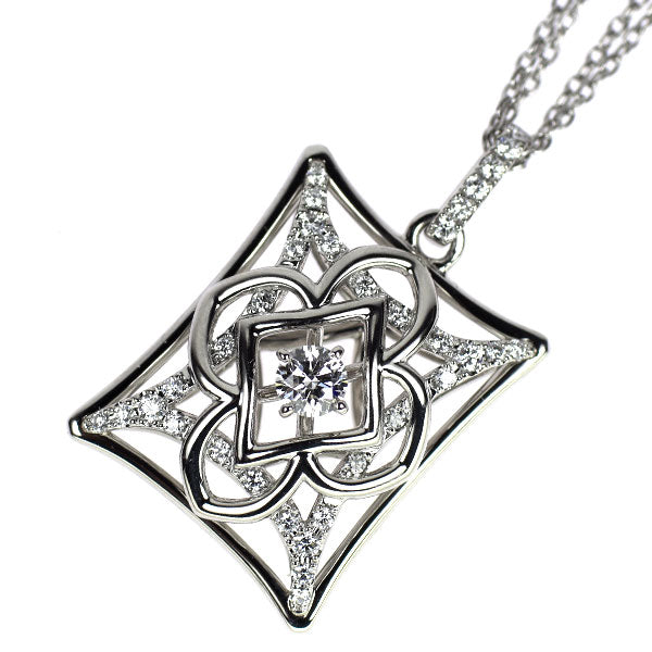ロイヤルアッシャー Pt950 ダイヤモンド ペンダントネックレス 0.15ct D0.20ct