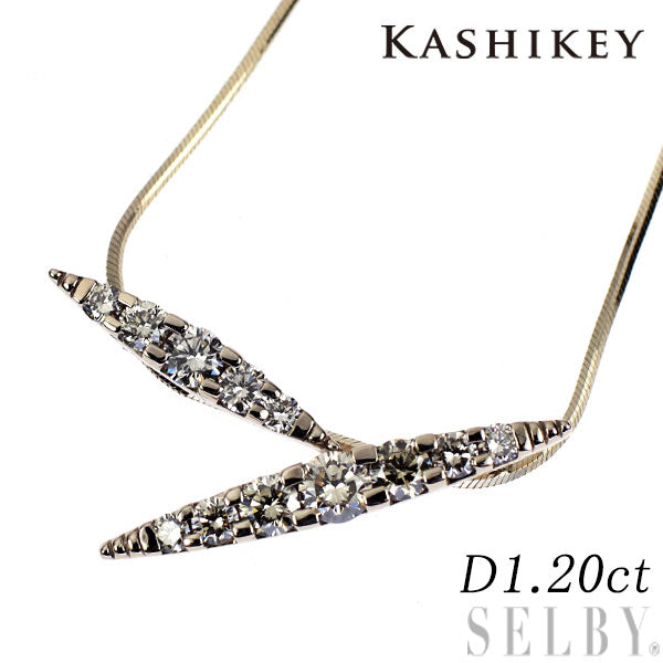 カシケイ K18BG ブラウンダイヤモンド ペンダントネックレス 1.20ct ネイキッド