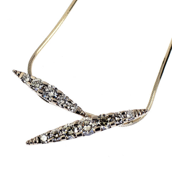 カシケイ K18BG ブラウンダイヤモンド ペンダントネックレス 1.20ct ネイキッド