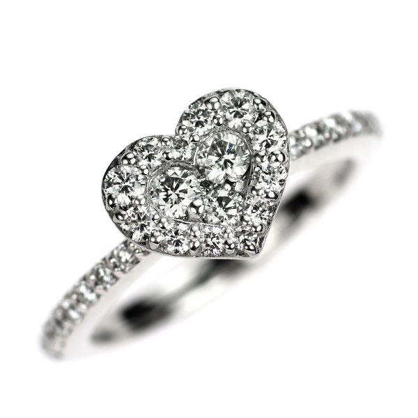 ポンテヴェキオ K18WG ダイヤモンド リング 0.48ct ハート