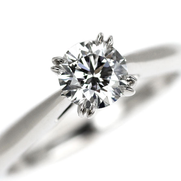 ハリーウィンストン Pt950 ダイヤモンド リング 0.52ct E VVS2 3EX ソリティア