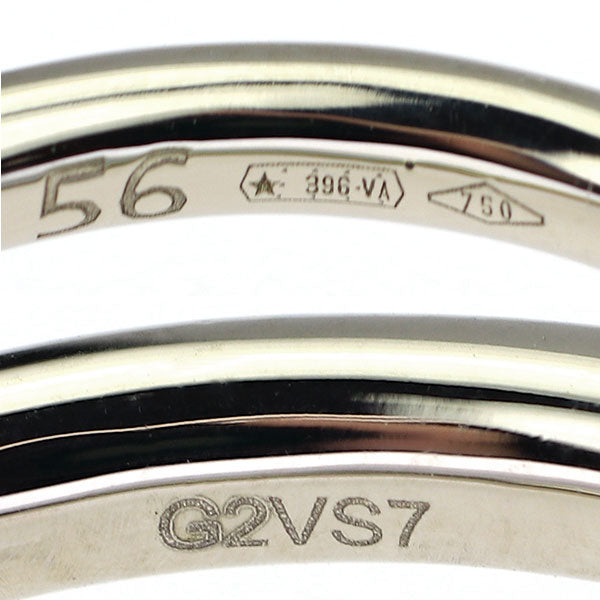 ポメラート K18WG ミルキー クオーツ ダイヤモンド リング ヌードミルキー 56号 《セルビー銀座店》【中古】