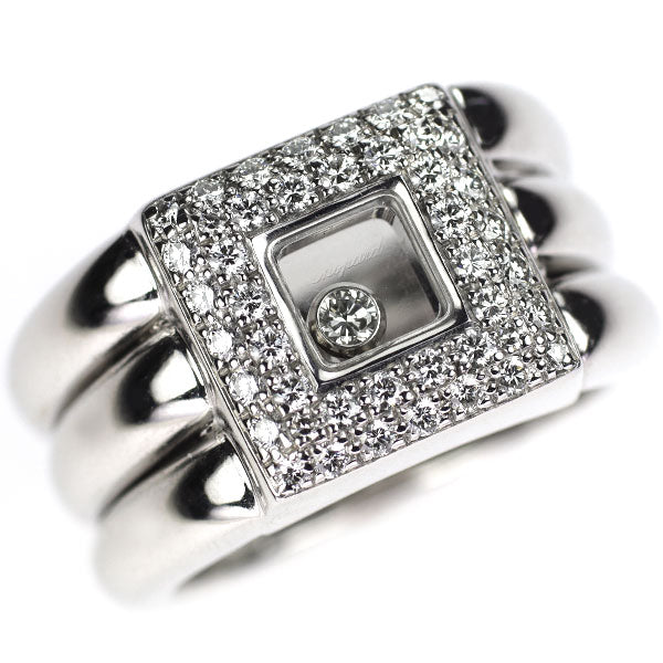 ショパール K18WG ダイヤモンド リング ハッピーダイヤ 《セルビー銀座店》【中古】