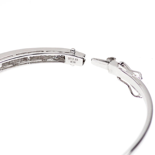 K18WG ダイヤモンド バングル 2.33ct