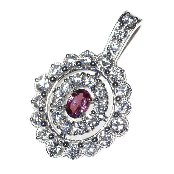 希少 Pt900 アレキサンドライト ダイヤモンド ペンダントトップ 0.418ct D1.96ct