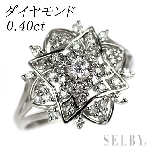 Pt900 ダイヤモンド リング 0.40ct
