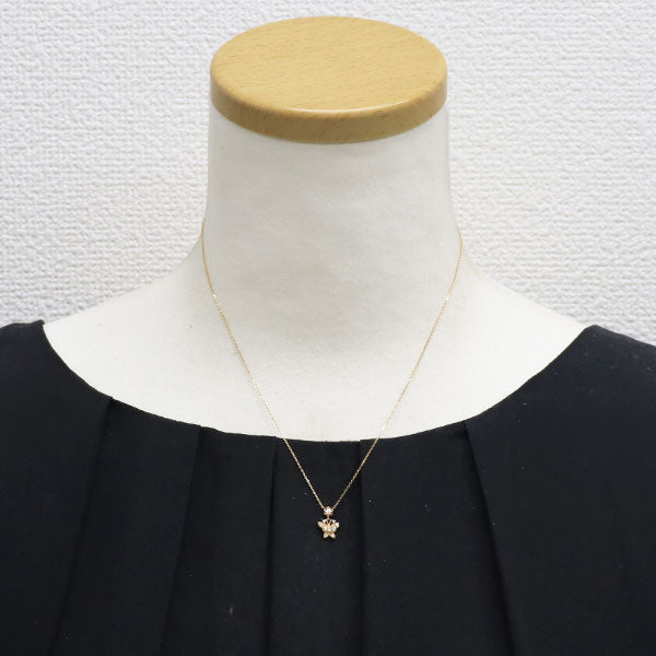 アナスイ K18PG ダイヤモンド ペンダントネックレス 蝶/バタフライ